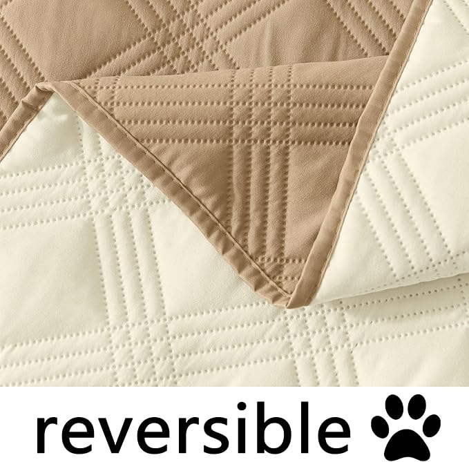 Waterproof Reversible Dog Blanket, Soft Couch Cover for Dogs Washable | Dual-Sided Waterproof Pet Bed Blanket, Resist Stains Spills & Pet Hair, Practical Furniture Protector For Pets, Size 30"x53"