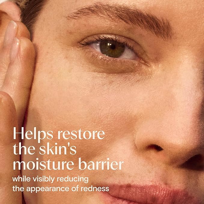 Aveeno Calm + Restore Facial Moisturizer Face Cream for Redness Relief, Non-Comedogenic, Ceramide & Vitamin B5, Hydrating for Dry, Sensitive Skin, Hypoallergenic, Fragrance-Free, 1.7 oz