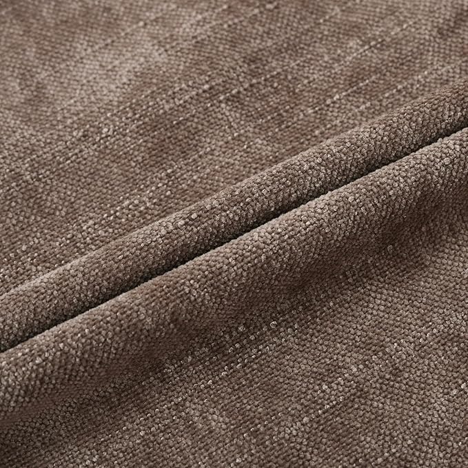 Set of 4 Soft Textured Decorative Throw Pillow Covers 22x22 Inch Cozy Farmhouse Cushion Cover Square Accent Pillow Cases for Bed Couch Sofa Living Room, Taupe Grey