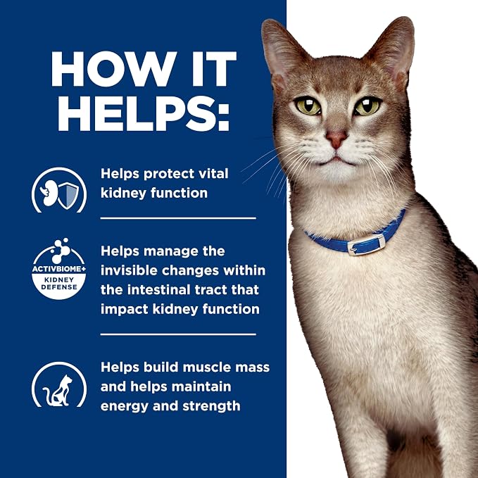 Hill's Prescription Diet k/d Kidney Care Cat Food Starter Kit Variety Pack | #1 Veterinarian Recommended, 5.25 oz. Dry Food (2), 5.5 oz. Cans (2), 2.9 oz. Cans (4)