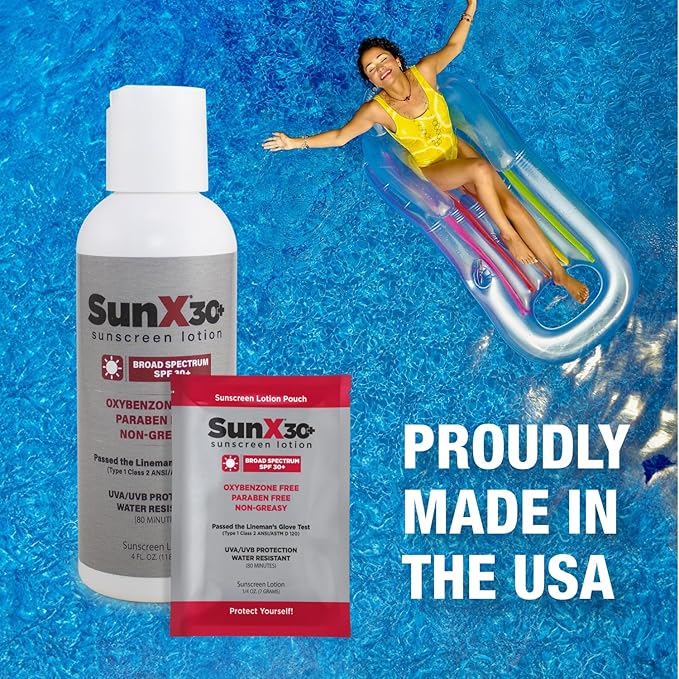CoreTex Sun X 30+ SPF Broad Spectrum Sunscreen Lotion (Refill Bag ONLY) - 25.4oz of Paraben, Oxybenzone, Octinoxate, & Oil Free Sunscreen - No White Cast and Water Resistant Up to 80 Minutes