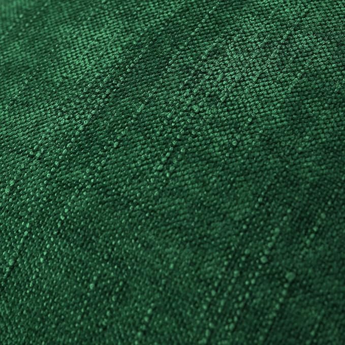 Set of 4 Soft Textured Decorative Throw Pillow Covers 20x20 Inch Cozy Farmhouse Cushion Cover Square Accent Pillow Cases for Bed Couch Sofa Living Room, Dark Green