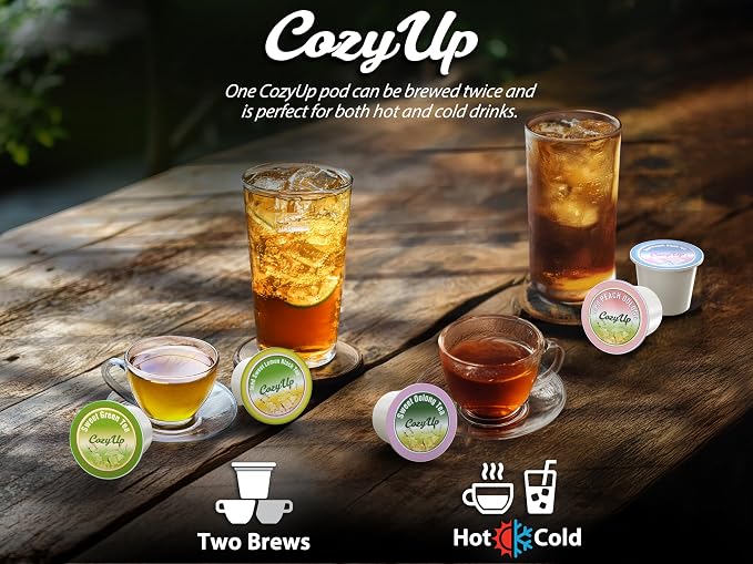 Cozy Up Earl Grey Tea K-Cup Pods, 36-Count, Compatible with Keurig Brewers