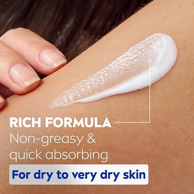 NIVEA Essentially Enriched Body Cream for Dry to Very Dry Skin with Hyaluronic Acid, Deep Nourishing Serum and Almond Oil, 72-Hour Body Moisturizer, 13.5 Oz Jar