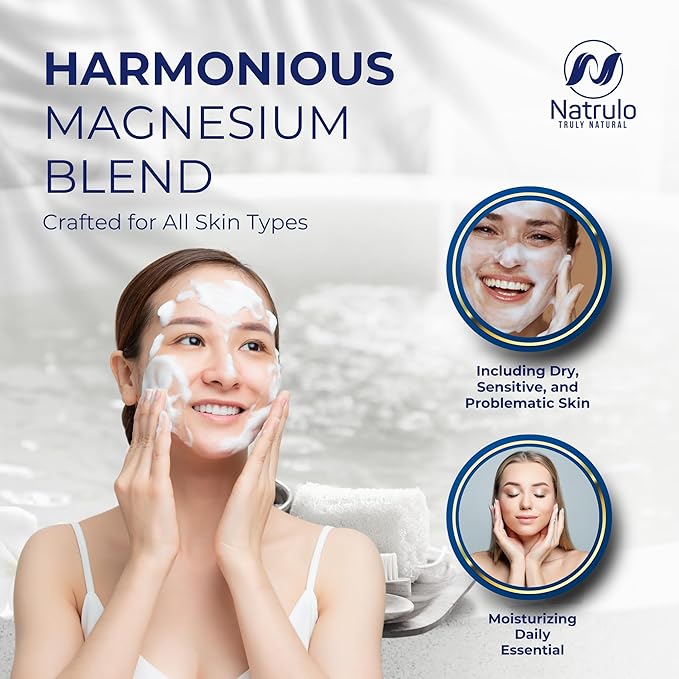 Dead Sea Magnesium Soap Bar – Deep Cleansing, Moisturizing Body Soap for Dry Itchy and All Skin Types – Shower Soap Soothes Muscles and Joints – All-Natural Exfoliating Face and Body Wash Made in USA