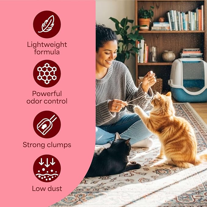 Fresh Step Advanced Odor Shield Light Weight Clumping Litter, 11.5 lb., 2Pk | Lightweight Clay Cat Litter, Jug, Easy to Lift and Pour, Scented with Febreze Freshness, Carbon for Strong Odor Control