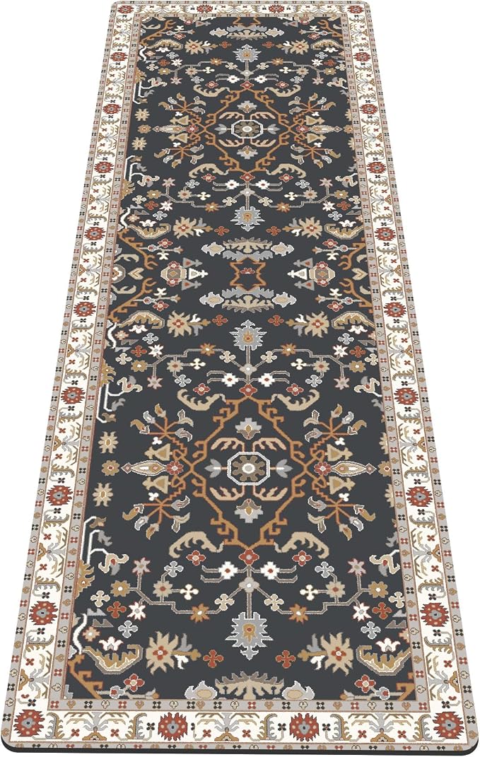 nuveti Yoga Mat Print Extra Thick TPE Non Slip Fitness Exercise Mat with Carrying Bag,72"x24" Extra Thick 6MM Exercise & Workout Mat for Yoga, Pilates Fitness and Floor Exercises
