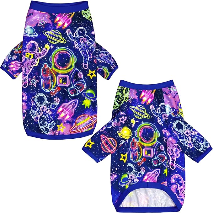 Dog T Shirts with Astronaut Pattern Printed Pet Shirt Softable Pajamas for Large Dogs,Astronaut 3XL