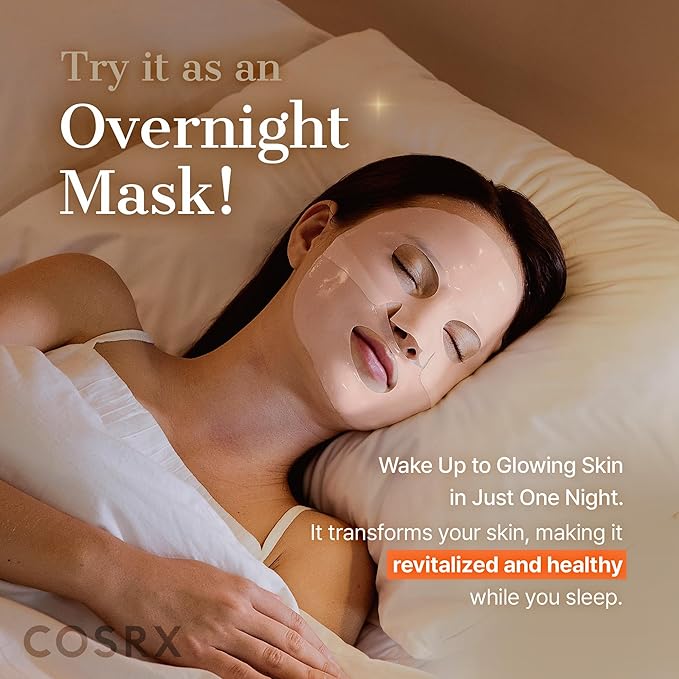 COSRX 5 PDRN Hyaluronic Vital Gel Mask Single 34g x 1EA, Overnight Face Mask, Travel Essentials, Korean Skincare