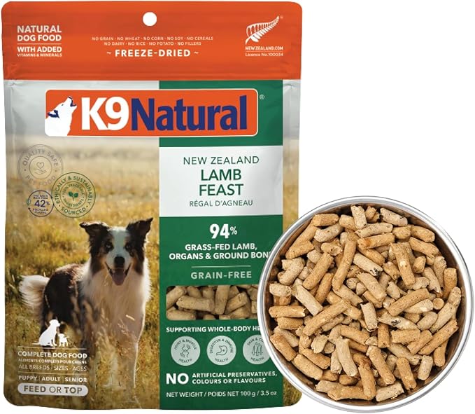 K9 Natural - Freeze Dried High Protein Grain-Free Dog Food Or Topper