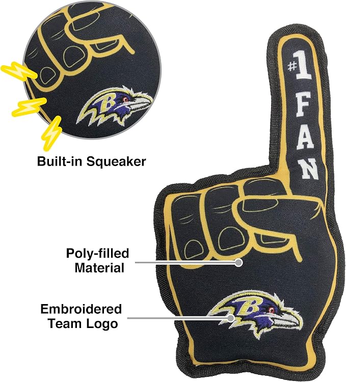 Pets First NFL Unisex NFL #1 Fan Dog Toy
