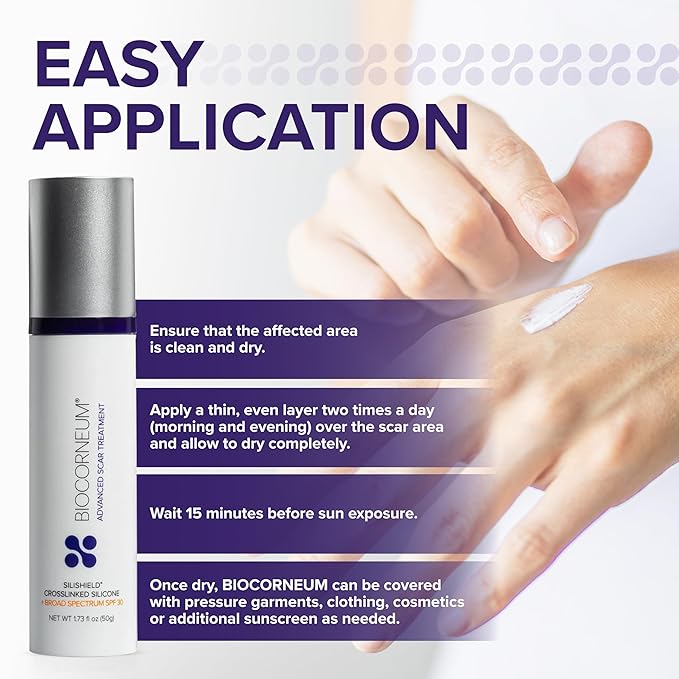 Advanced Scar Treatment with Silishield® & SPF 30 50g – Made in the USA, Fast-Drying, Water-Resistant Silicone Scar Gel - Surgeon Recommended for New & Old Scars - Suitable for Children Over 6 Months