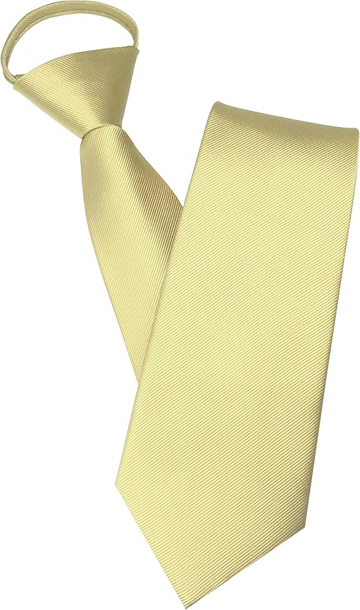 JEMYGINS 3.15“Solid Color Pre-tied Adjustable Necktie for Business and Wedding