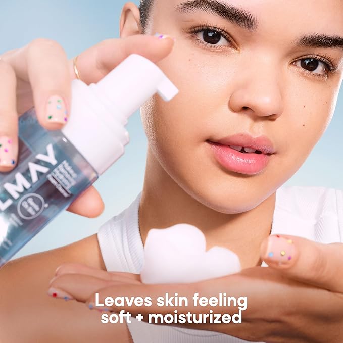 Almay Foam Away Makeup Remover, Gentle Face Cleanser, Hypoallergenic Face Wash, Cruelty-Free Skincare, Vegan, 100, 2.87 fl oz