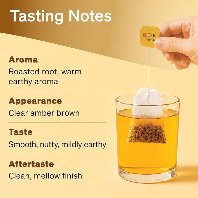 Damtuh Korean Burdock Root Tea – Herbal Wellness & Soothing Drink, Caffeine-Free – 100 Tea Bags (1.5g each)