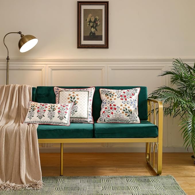 Designer Velvet Throw Pillow Cover,18"x18" Set of 2-Bertina A | Pillow Cover,Concealed Zipper Design,Dragonfly Pattern,Sofas,Bedroom,Living Room,Lounge Chairs,All Season Home Decor
