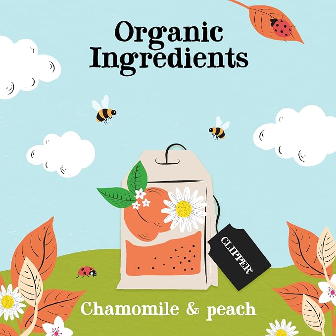 Clipper Organic Chamomile & Peach Tea Bags, 200 Bags