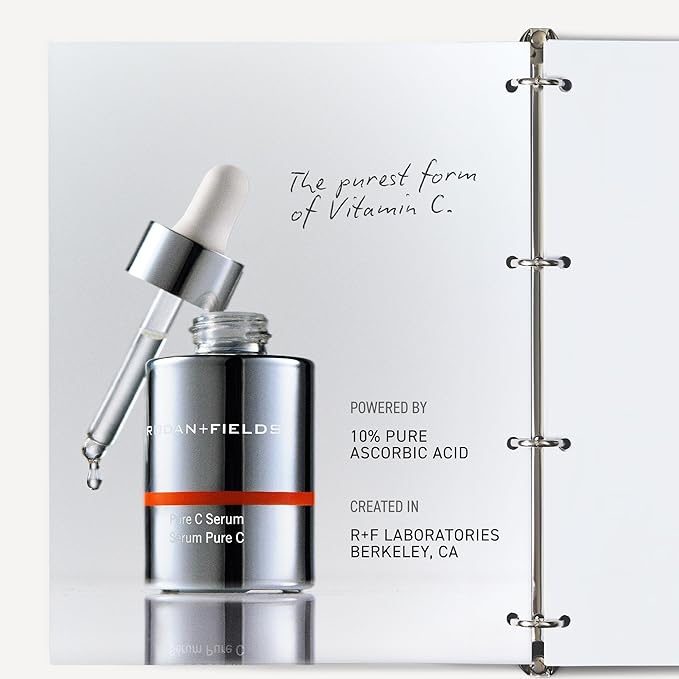 Rodan + Fields Pure C Serum | 10% Ascorbic Acid Vitamin C Formula for Refined-Looking Skin | Antioxidant Support for Daily Skincare | Water-Free Formula | Non-Comedogenic Facial Serum