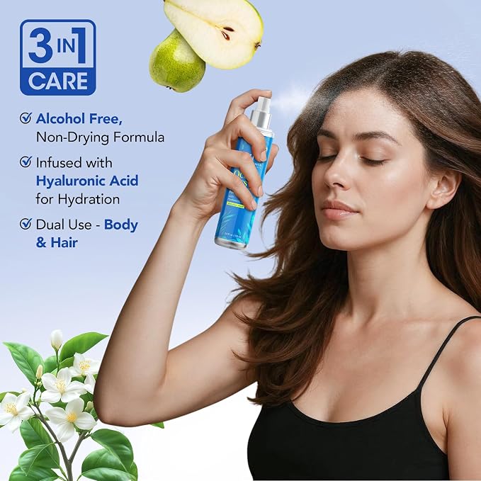 Botanic Hearth Ocean Kiss Hair Perfume & Body Mist, Long-Lasting Hair Deodorizer & Body Scent for Women & Men, Alcohol-Free Clean Fragrance Hair Spray For Everyday Wear, All Day Freshness, 3.4 Fl Oz