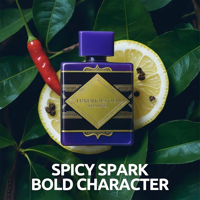 A CENTER Luxurious Men's Cologne Eau de Parfum Gift Set - 3.4 Fl Oz Each | Citrus Spicy & Woody Ambergris Fragrance | Luxury Perfume for Day & Night