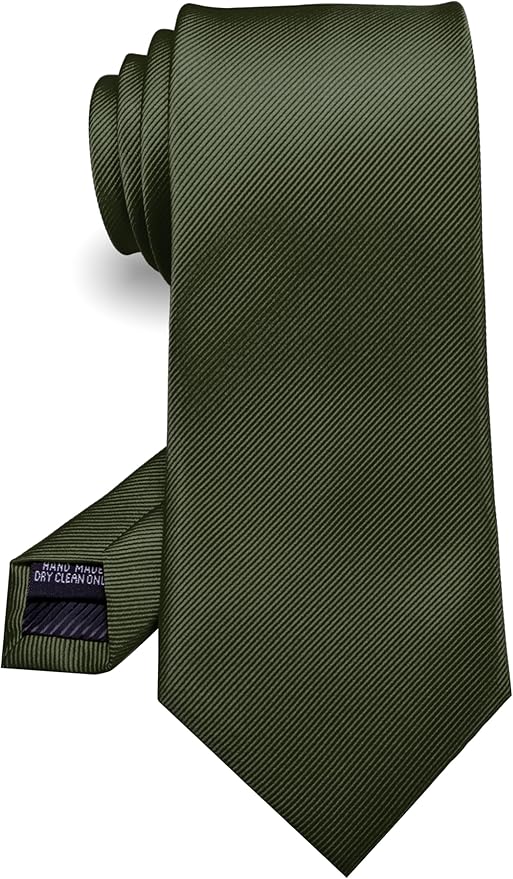 RBOCOTT Solid Color Tie Formal Necktie for Men