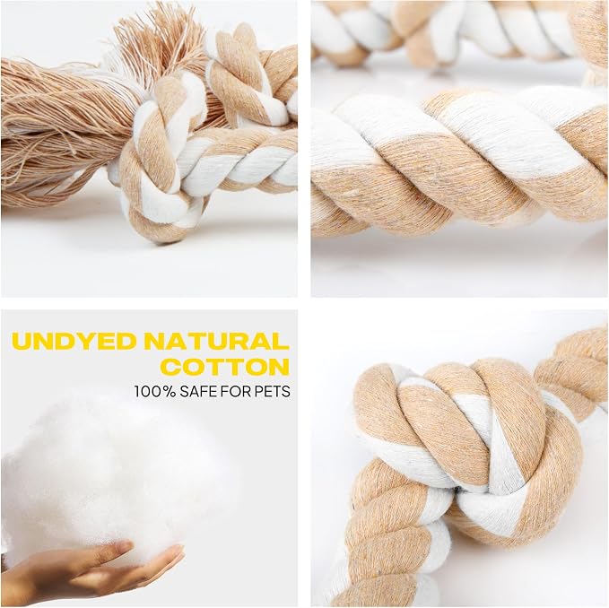 Fida Dog Rope Toys for Medium Large Dogs, Chew Toys for Aggressive Chewers