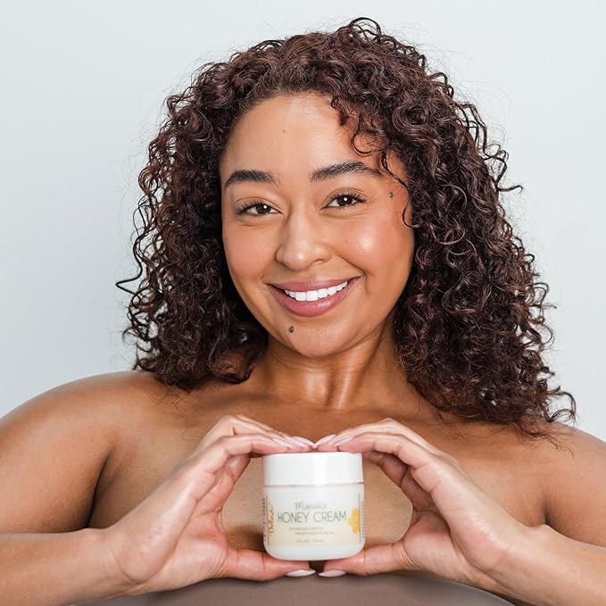 Deluvia Manuka Honey Cream | Hydrating & Soothing Moisturizer Face & Body Lotion | for Sensitive Skin, Eczema, Psoriasis & Dermatitis | 4 ounce