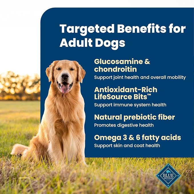 Blue Buffalo Life Protection Formula Salmon Adult Dry Dog Food, 30 lb | Real Salmon #1 Ingredient, Chicken-Free Recipe, Antioxidant-Rich LifeSource Bits, Promotes Healthy Muscle Development