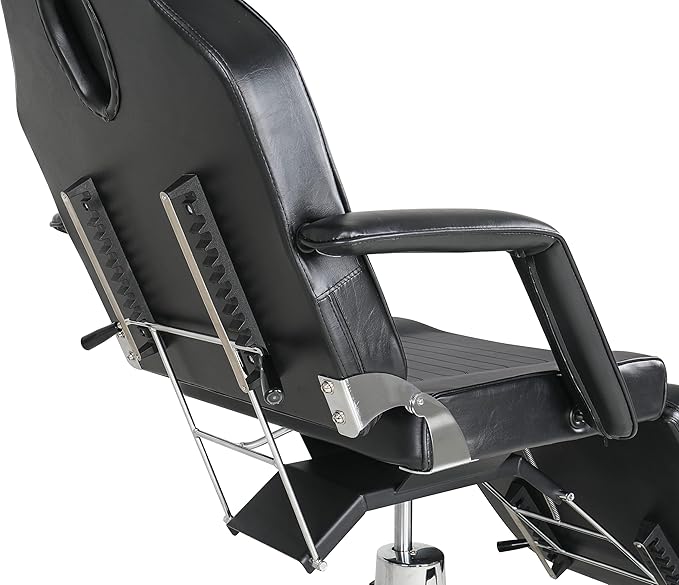 TATARTIST Hydraulic Facial Bed Esthetician Chair Portable Massage Table Professional Spa Chair 360° Rotate Beauty Medical Tattoo Chair Salon Treatment Table (Black)