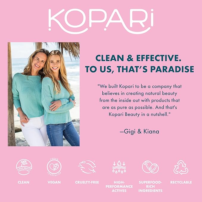 Kopari Lip Love Moisture Balm in Soft Vanilla Shimmer - Ceramide Hydrating Lip Balm with Coconut Oil, Shea & Mango Butters, Clean Vegan, 0.35 oz
