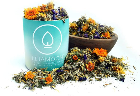 Leaimoon Yoni Steamer for Women, 1.5 oz Vaginal Steam Herbs Blend — V Steam Kit, Herbal Cleanse for Postpartum Care, Regulating and Balancing, Up to 11 Sessions, Made in USA