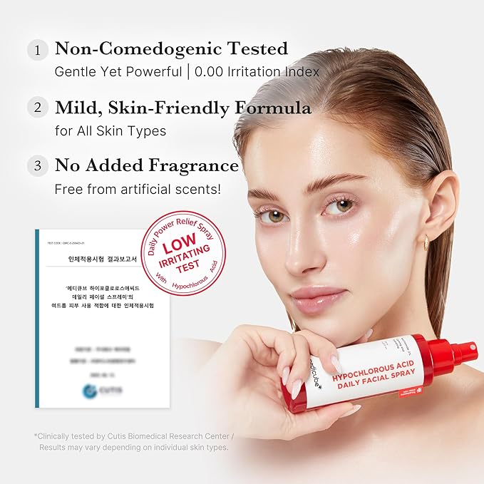 medicube Power Soothing Spray, Hypochlorous Acid Spray For All Skin Types, Delicate Skin Daily Solution & Post-Sun Care, HOCI Facial Mist for Soothing & Calming , Korean Skincare, 4.22 fl.oz