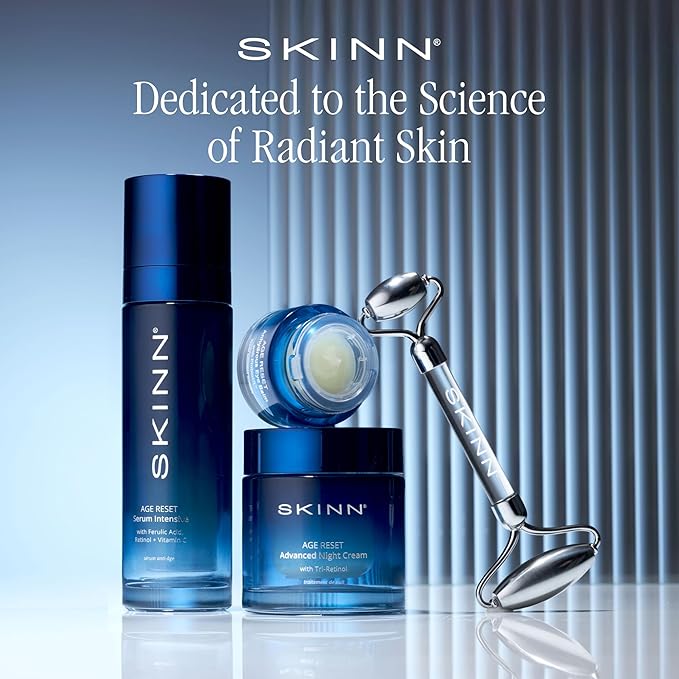 SKINN Age Reset Anhydrous Eye Balm with Probiolift - Firming Overnight Eye Balm Reduces Fine Lines, Wrinkles & Dark Circles - Anti-Aging Night Moisturizer with Probiotics Firms Skin