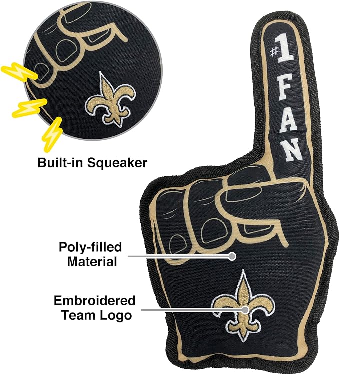 Pets First NFL Unisex NFL #1 Fan Dog Toy
