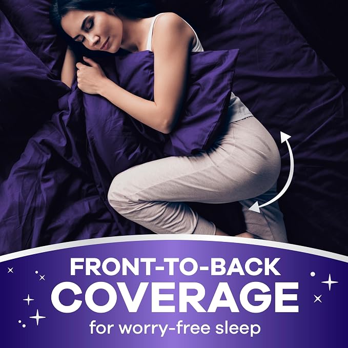 Always Discreet Night, Reimagined Adult Diapers for Women, Extended Overnight Absorbency Incontinence and Postpartum Underwear Size XL/XXL, 360 Degree Coverage While Laying Down, 48 Count