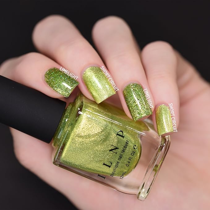 ILNP Short Circuit - Radiant Yellow-Green Ultra Metallic Bright Nail Polish