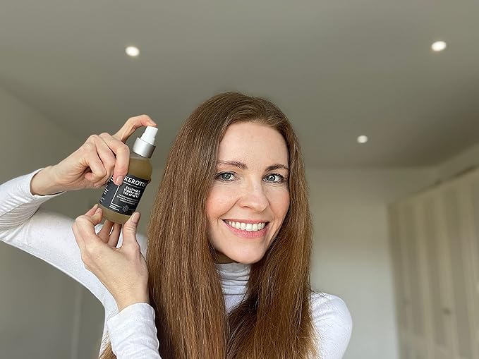 Kerotin Hair Thickening Spray with Keratin for Fine & Thin Hair Growth in Women, Heat Protectant, Repair Mist for Volume, Body & Shine, Diameter Booster, Natural, Sulfate & Cruelty Free, Made in USA
