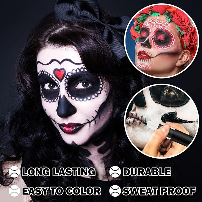 CAHIUYOA Blue Eye Black Stick for Sports,Professional Eyeblack Sports Football Baseball Softball Blue Eye Black Face Body Paint Stick Makeup
