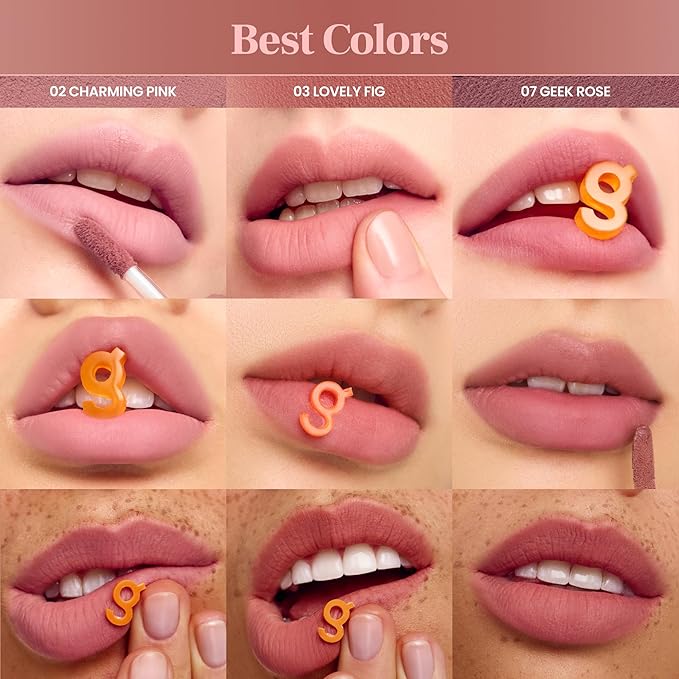 COLORGRAM NUDE BLUR TINT 13 BURNT MARRON | Soft Velvet Matte Liquid Lipstick & Cheek Tint | Lightweight Blurring Tint for a Smooth & Airbrushed Finish | Long-Lasting & Non-Sticky Formula
