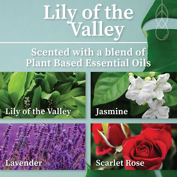 Hemlock Park Lily of the Valley Apothecary Scented Candle | Crackling Wood Wick, Botanical Fragrance & Coconut Apricot Wax | Up to 60 Hour Burn Time | 8 oz | Made in USA