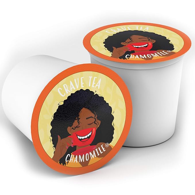 Crave Beverages Tea Pods, Chamomile for Keurig K Cup Brewers, 40 Count