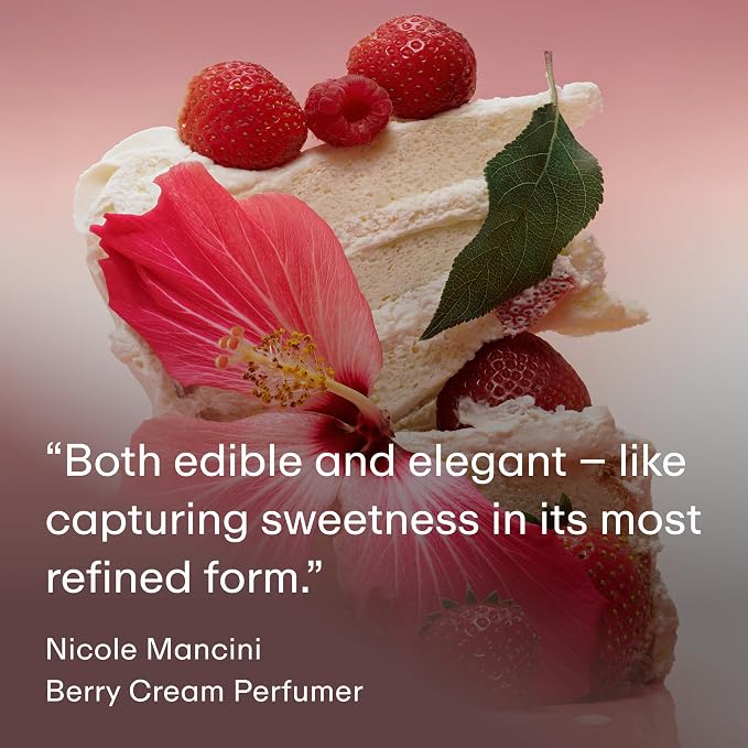 PHLUR Berry Cream Body Mist, 3 Fl Oz - Hair and Body Perfume for Women & Men, Sweet Berries & Vanilla Perfume Body Spray with Strawberry, Cream, Vanilla Bean and Sugared Amber Fragrance