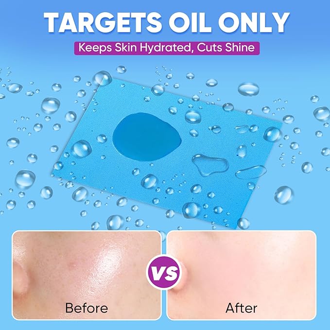 KINESHINE 150P High-Performance Oil Absorbing Sheets for Face - Makeup Friendly Blotting Papers for Oily Skin - Oil Blotting Sheets for Face