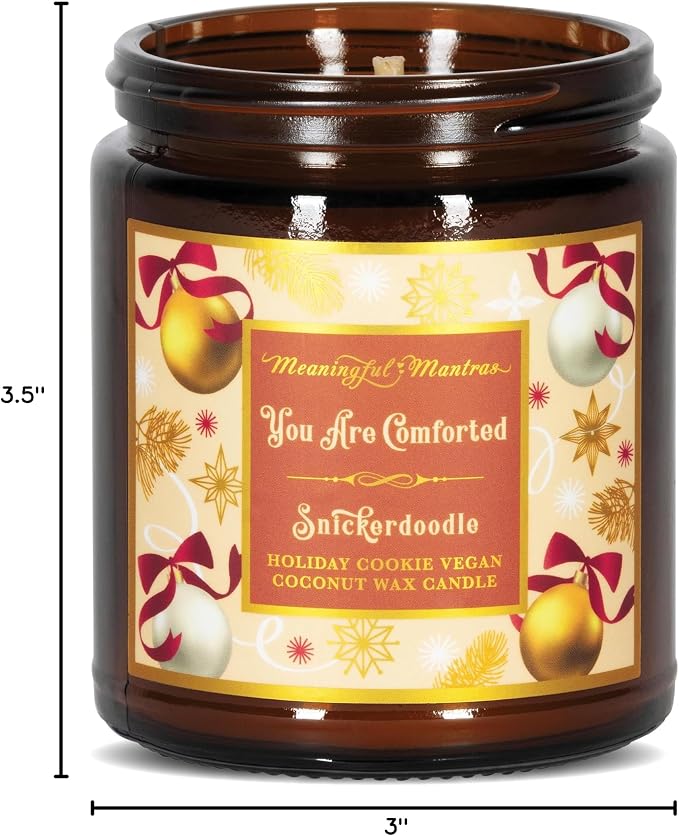 Meaningful Mantras Snickerdoodle Cookie Aromatherapy Fall Candle 8oz