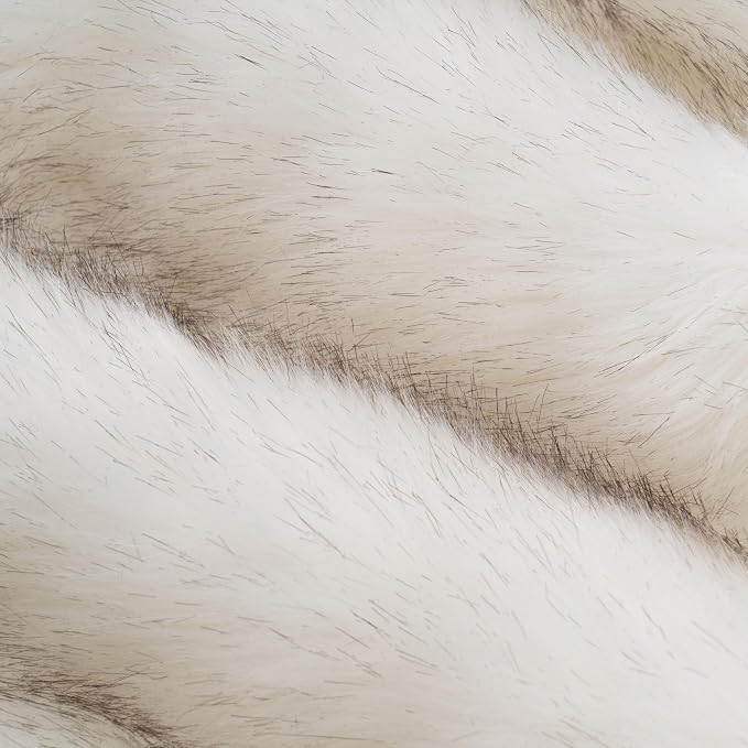 BATTILO Luxury White Faux Fur Throw Blanket for Couch, 50"x60", Tip-Dyed | Fuzzy Fluffy Elegant Cozy Blanket, Super Warm Plush Heavy Thick Faux Fur Blanket for Bed, Living Room