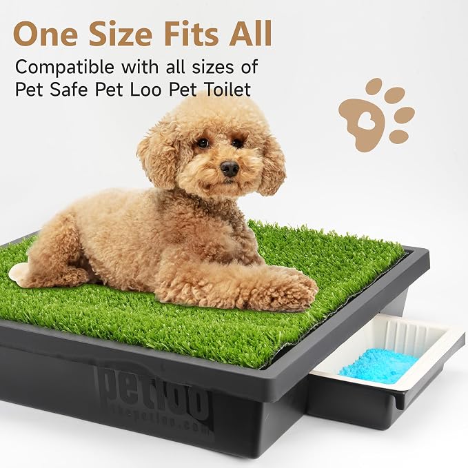 LUVCOSY 10 Disposable Potty Trays for PetSafe Portable Dog Potty, Sponge-Absorbent, Cornstarch-Based, Perfect for Urine Collection & Disposal (Pet Loo Not Included)