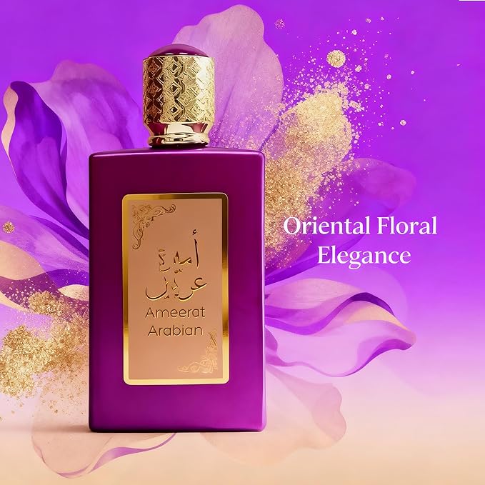 A CENTER Ameerat Arabian Women's Eau de Parfum | 100ml Oriental Strawberry Rose Scent | Premium Cologne-Style Feminine Fragrance Gift for Her
