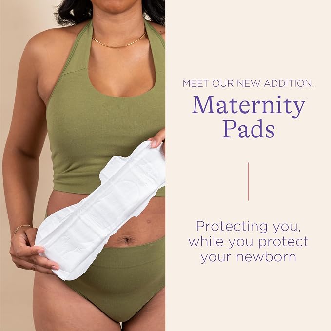 Lansinoh Postpartum Maxi Pads Bundle, Heavy Absorbency Overnight Pads with Wings, Includes 2 Sizes for Extra Protection, Postpartum Essentials, 40 Count (Pack of 2)