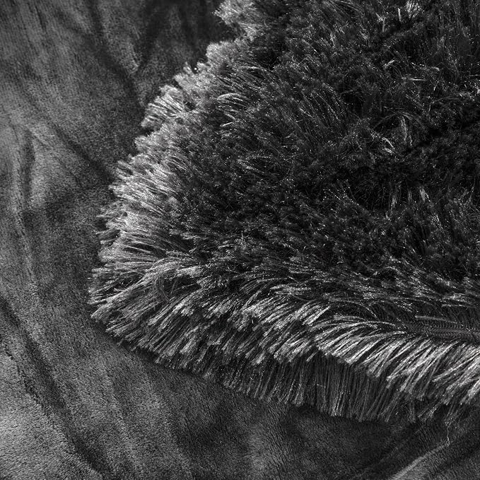 YUSOKI Long Faux Fur Throw Blanket, Morel,50" x 60" | Ultra Soft, Lightweight for All Season Use, stays fluffy after repeated washes, Perfect Gifts, Machine Washable
