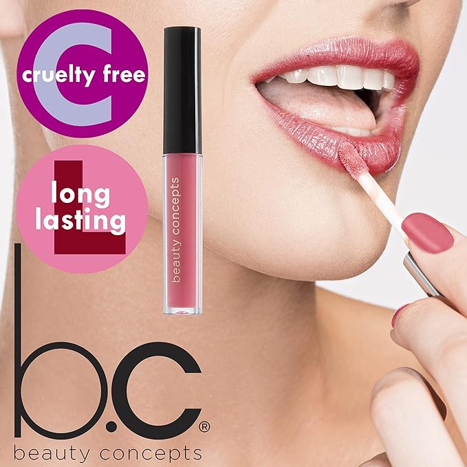Beauty Concepts Lip Gloss Collection – Shimmering, Glossy Lip Makeup Set for a Radiant Finish, Neutral